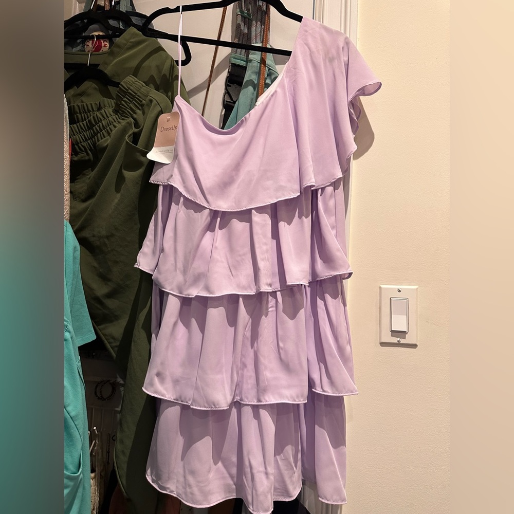 DressUp purple ruffle dress